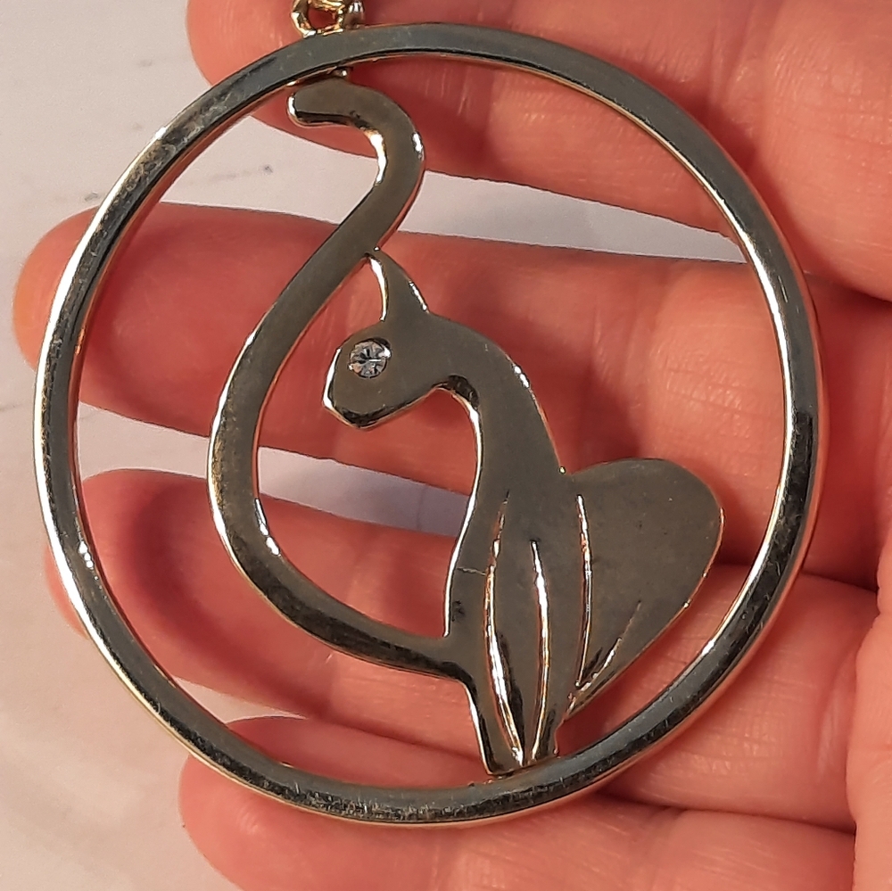 Elegant Gold Tone  Baby PhatCat Pendant - Picture 7 of 7
